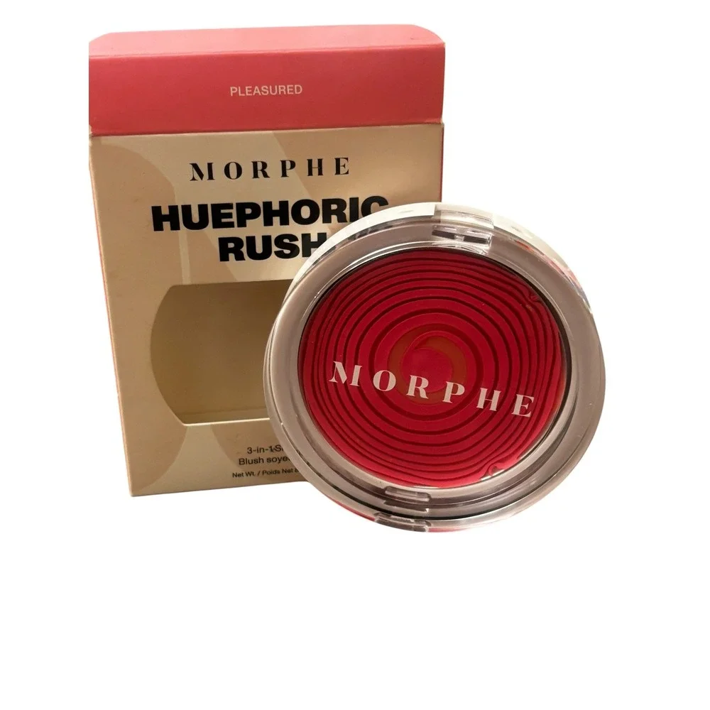 Morphe Huephoric Rush 3-in-1 Silk Blush Pleasured Pink Coral 8g New in Box